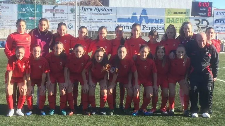 Selección Navarra sub-16 en Barcelona. Cedida.
