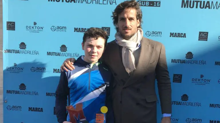 Iñaki Montes con Feliciano López. Cedida.