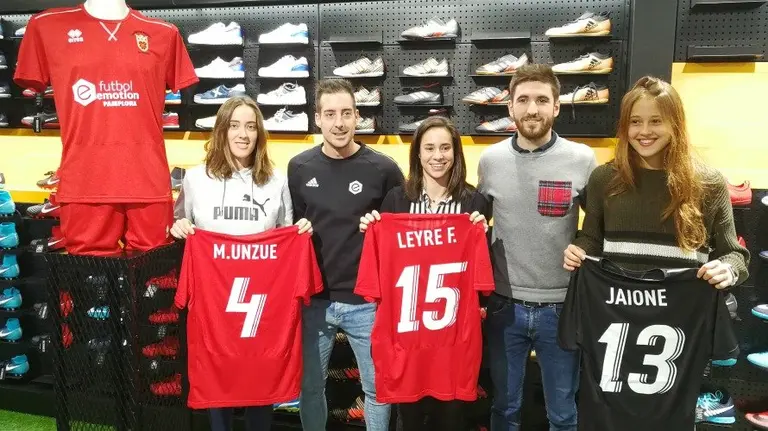 Imagen cedida de las jugadoras navarras de la selección. Cedida.