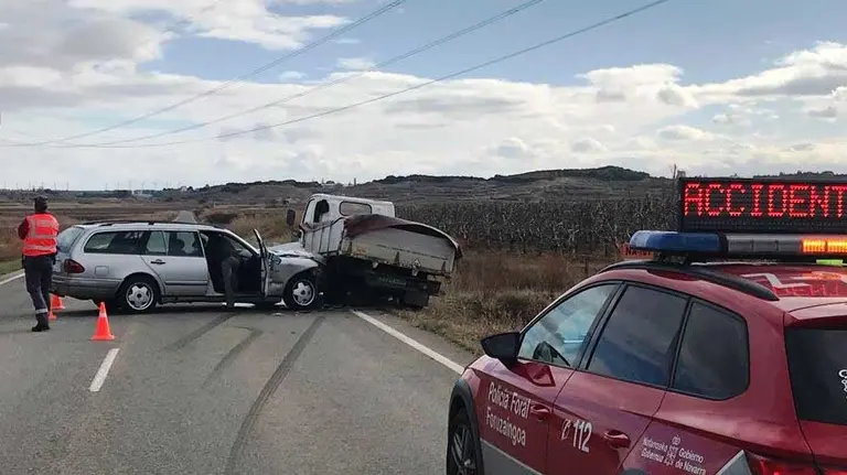 Accidente en Corella atendido por la Policía Foral