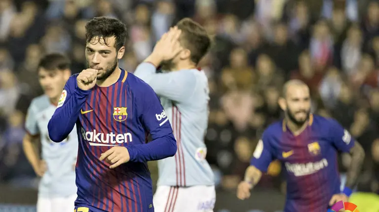 José Arnaiz marcó el primer gol del Barcelona en 2018. La Liga.