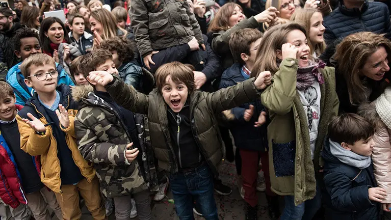 Sus magestades los Reyes Magos llegan a Pamplona a través del Portal de Francia. MIGUEL OSÉS (7)