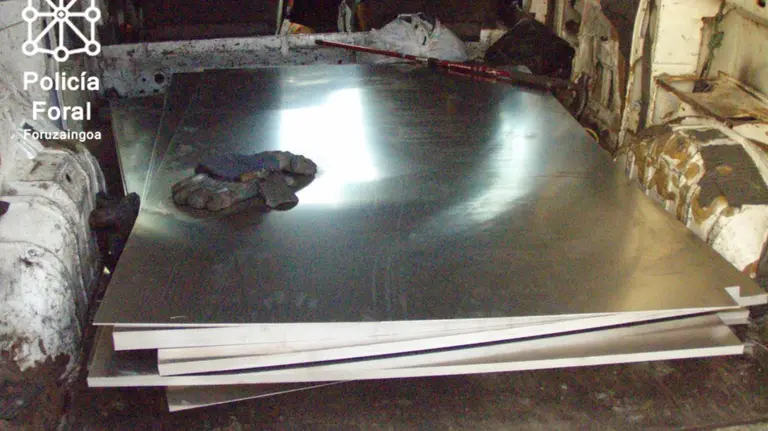 Robo de planchas metálicas en una empresa de Mutilva GOBIERNO DE NAVARRA