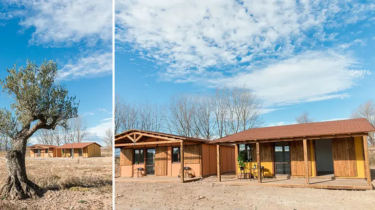 Primeras imágenes del camping que se instalará en Ablitas. CEDIDAS