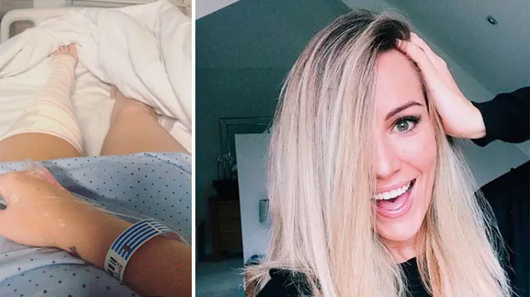 Edurne, ingresada en un hospital. INSTAGRAM