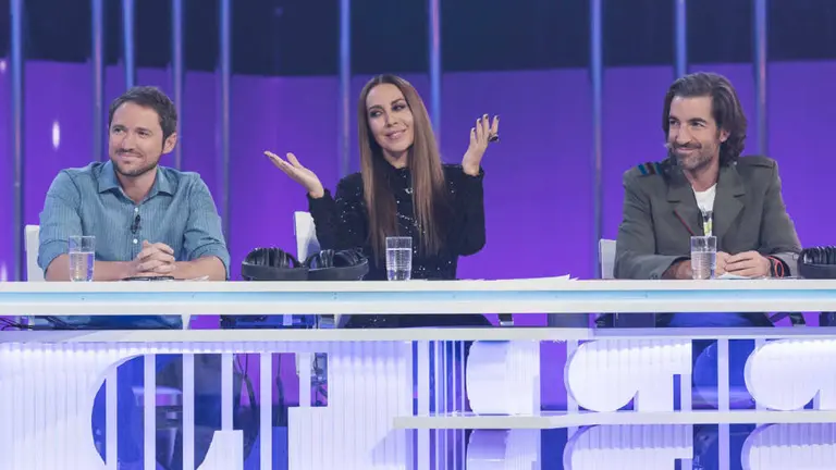 El jurado de Operación Triunfo formado por Manuel Martos, Mónica Naranjo y Joe Pérez Orive RTVE