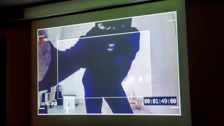 Presentación de dos nuevas propuestas del festival Pamplona Negra 2018, una APP de un juego de misterio por las calles de Pamplona y un cortometraje de realidad virtual (09). IÑIGO ALZUGARAY