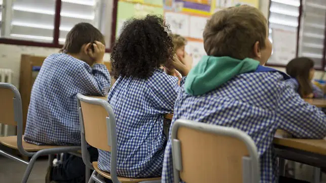 Un grupo de niños en la escuela EFE