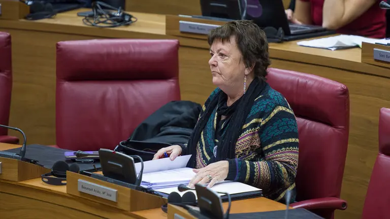 María José Beaumont, Consejera de Interior del Gobierno de Navarra. PABLO LASAOSA 