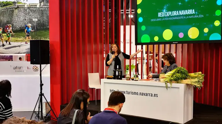 La consejera Elizalde presenta en FITUR la red Explora Navarra. GOBIERNO DE NAVARRA
