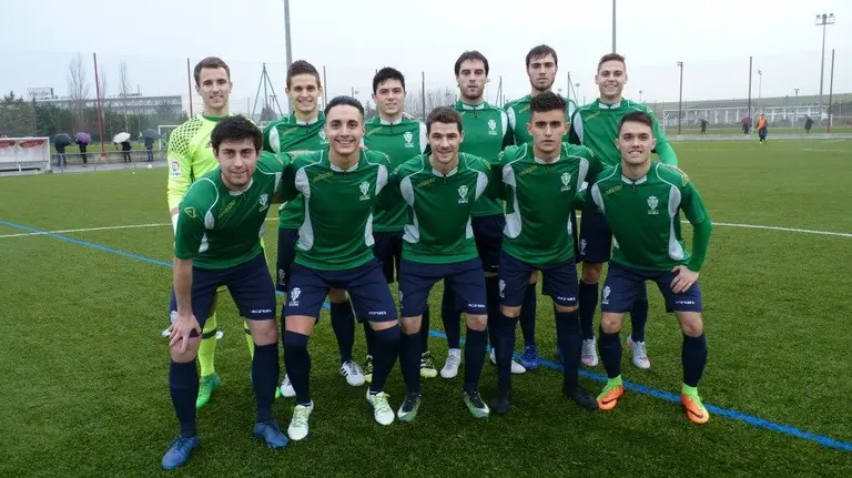 Equipo titular del Iruña en Tajonar 2017-18.