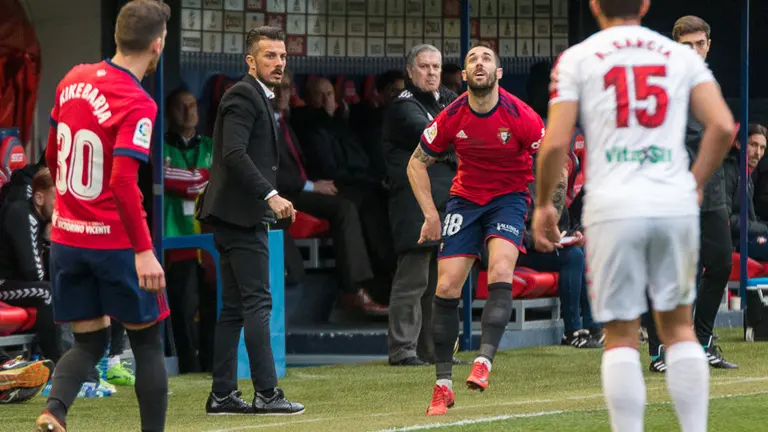 Partido entre Osasuna y la Cultural Leonesa disputado en El Sadar (16). IÑIGO ALZUGARAY