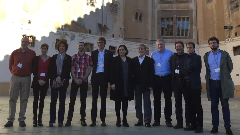 El alcalde de Pamplona, Joseba Asirón, en las segundas jornadas de la Red de Ciudades por la Justicia y la Memoria celebradas en Barcelona CEDIDA