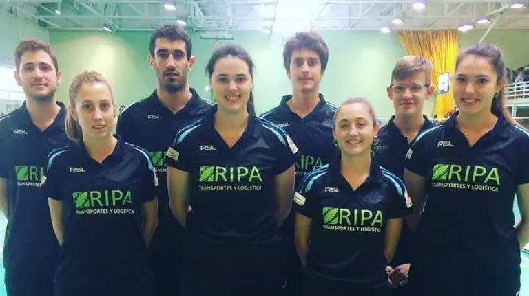 Equipo club bádminton Estella