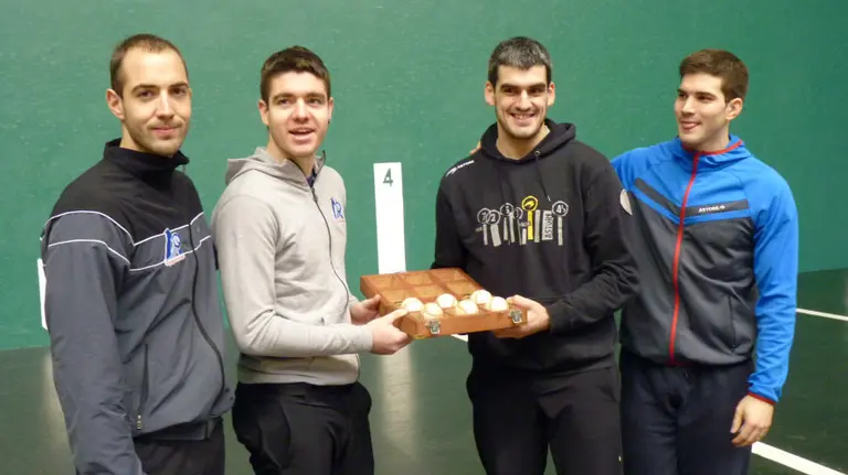 Merino, Irribarría, Ezkurdia y Zabaleta en el Labrit.