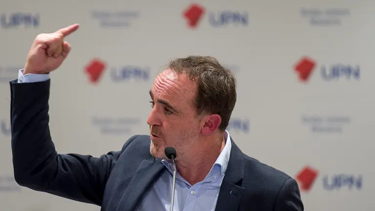 Javier Esparza, Presidente de UPN, preside la sesión ordinaria. PABLO LASAOSA 05