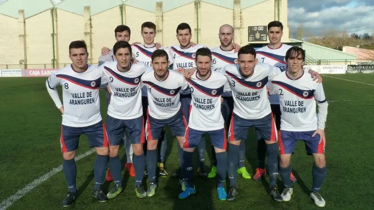 Equipo titular de la Mutilvera 2017-18.