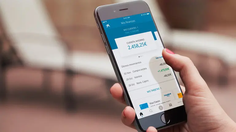 Foto de la app de Caixabank. CEDIDA