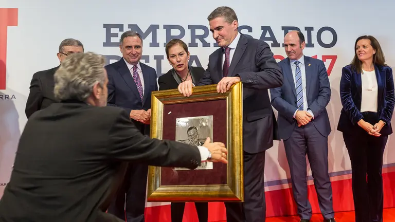Benito Jiménez Cambra, director general de Congelados de Navarra, el Premio Empresario del Año 2017 (05). IÑIGO ALZUGARAY