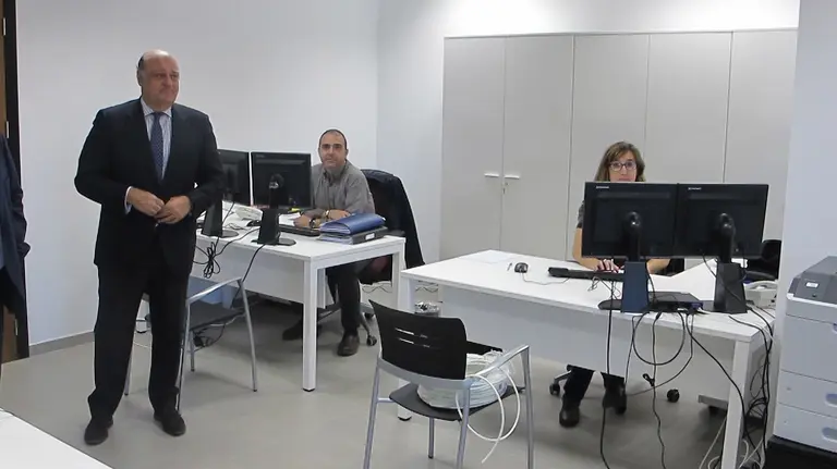 El presidente del TSJN, Joaquín Galve, visita el recién creado Juzgado N9 de Primera Instancia en Pamplona EP