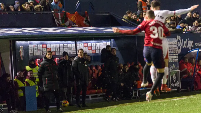 Partido de Liga entre Osasuna y Rayo Vallecano disputado en El Sadar (34). IÑIGO ALZUGARAY