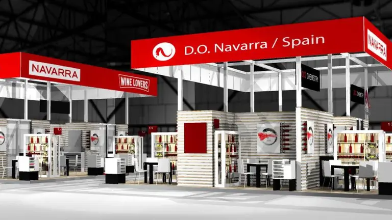 Representación del estand que tendrá Navarra en ProWein, Düsseldorf CEDIDA