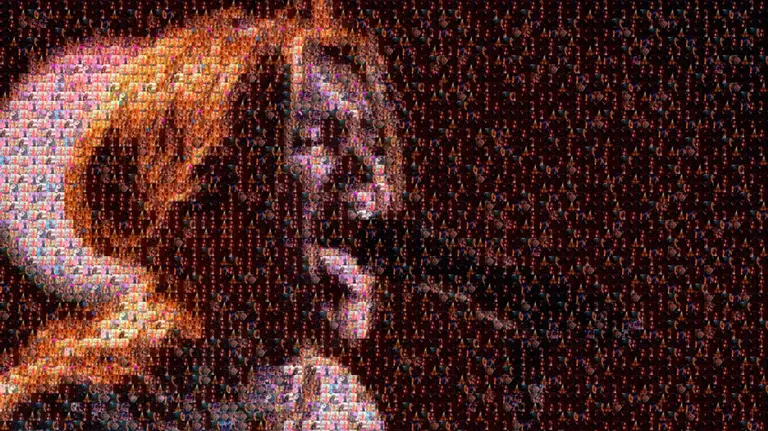 Fotomontaje hecho con diferentes momentos de la pamplonesa Amaia Romero en OT