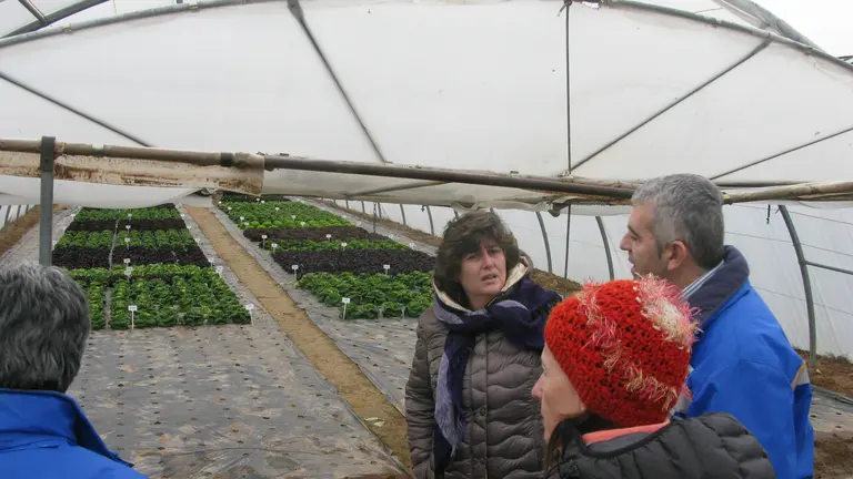 De izda a dcha Eva García, Salomón Sádaba e Inma Lahoz