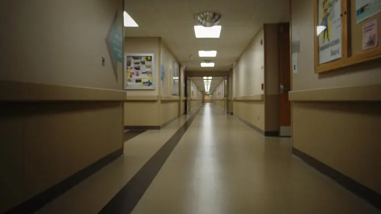 Imagen de un pasillo de un centro residencial ARCHIVO