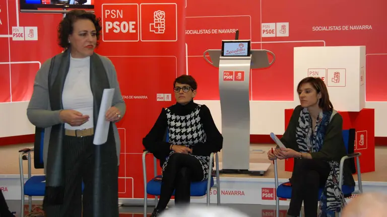 Magdalena Valerio, del PSN, en la conferencia sobre 'Pensiones Dignas'