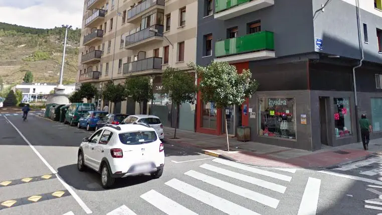 Calle Divina Pastora de Ansoáindonde ocurrió el atropello mortal.