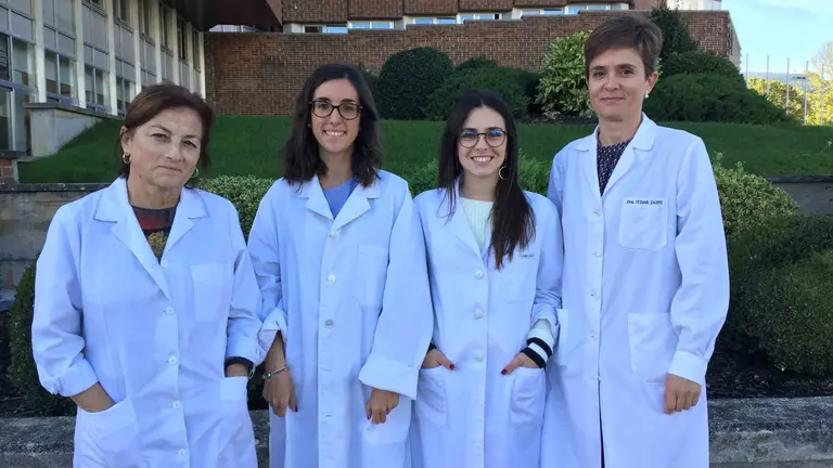 Alicia Bustos, María Barbería, Palmira Antoñanzas e Itziar Zazpe