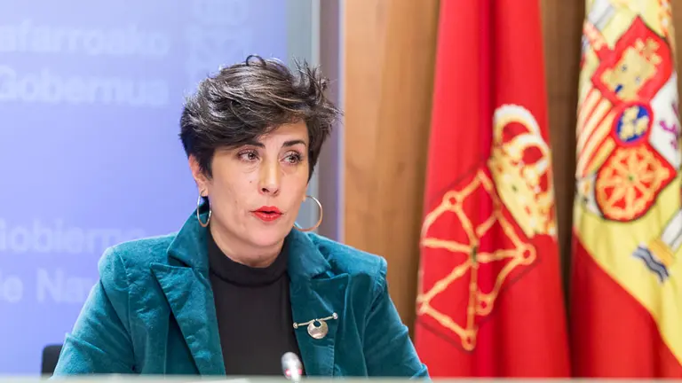 María Solana durante la rueda de prensa para informar de los principales asuntos tratados en la Sesión de Gobierno IÑIGO ALZUGARAY