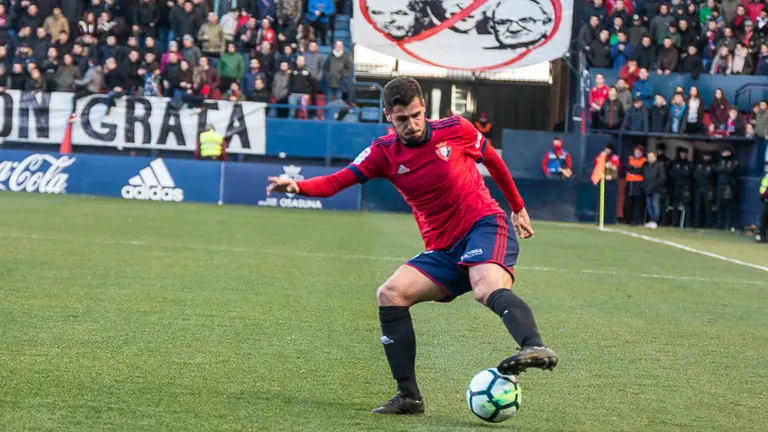 Fran Mérida. Partido de Liga entre Osasuna y Reus disputado en El Sadar (18). IÑIGO ALZUGARAY