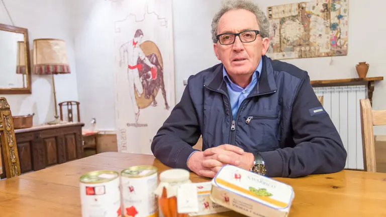 José Pedro Salcedo Herce, propietario y director de Conservas El Navarrico. VÍCTOR RUIZ