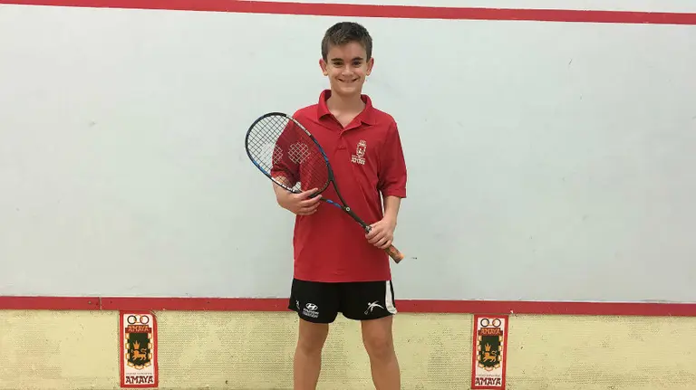 Joel Eransus en las pistas de la CD Amaya. Cedida.