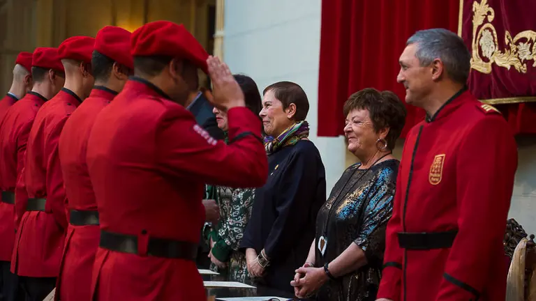 acto institucional de la celebración del patrón del Policía Foral, el Santo Ángel de la Guarda. PABLO LASAOSA20