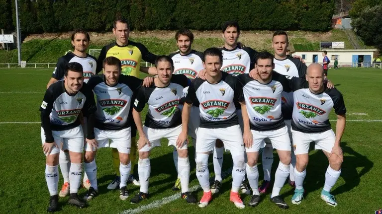 Equipo titular del Tudelano en Sarriena. Twitter Leioa.