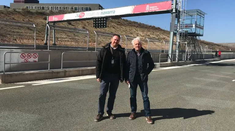 Visita de Charlie Whiting al Circuito de Navarra. Cedida.