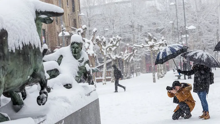 Nieve en Pamplona (28). IÑIGO ALZUGARAY