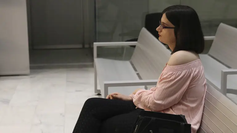 Cassandra, sentada en el banquillo de la Audiencia Nacional. EL ESPAÑOL