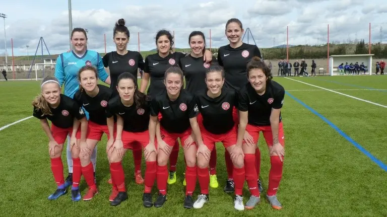 Equipo titular del Mulier FCN en Tajonar.