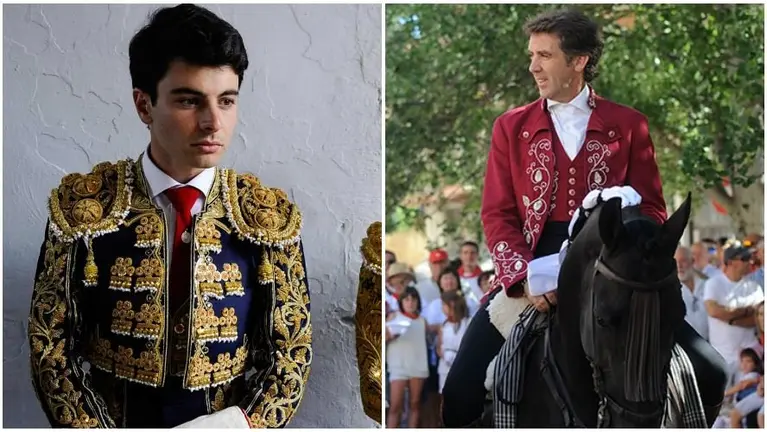 Toñete y Pablo Hermoso de Mendoza, los dos navarros que estarán en la Feria de San Isidro.