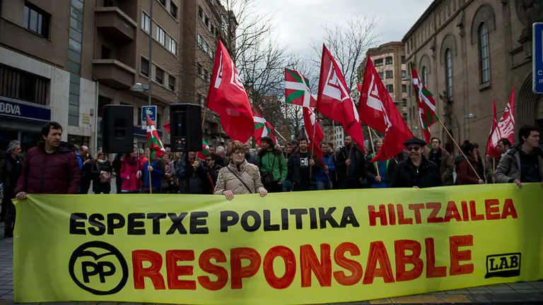 Concentración del sindicato LAB. PABLO LASAOSA