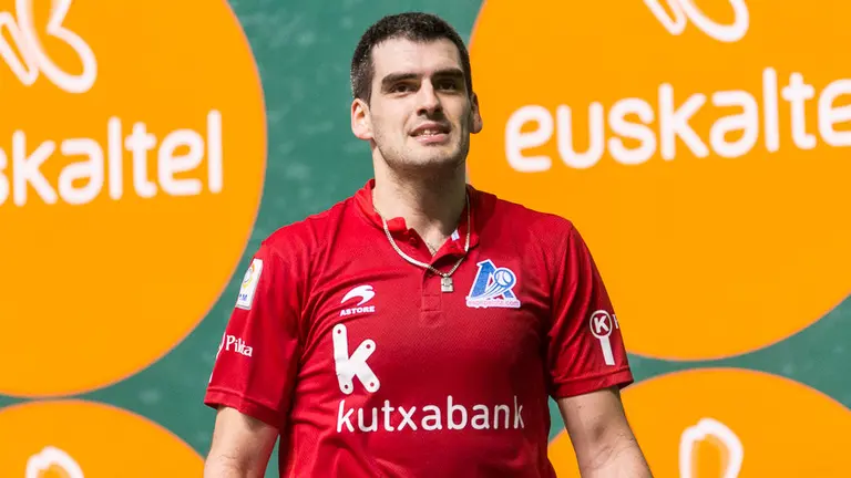 Primer partido de la liguilla de semifinales del Campeonato de Mano Parejas entre Ezkurdia-Zabaleta y Elezkano II-Rezusta (03). IÑIGO ALZUGARAY