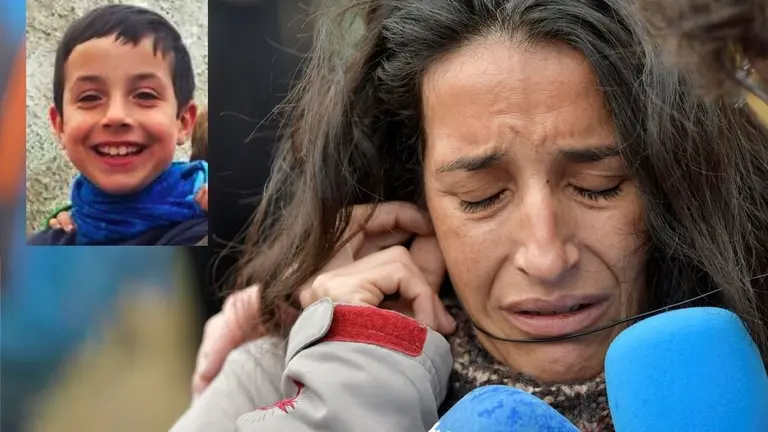 La madre de Gabriel Cruz en una de sus apariciones ante la prensa.