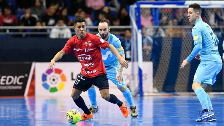 El jugador de Osasuna Magna Bynho ante el Inter Movistar. Lnfs.