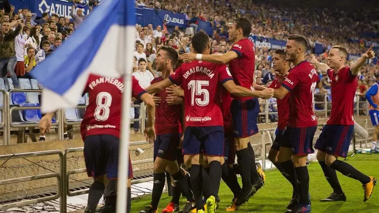 Partido Zaragoza -Osasuna. Twitter CA Osasuna.