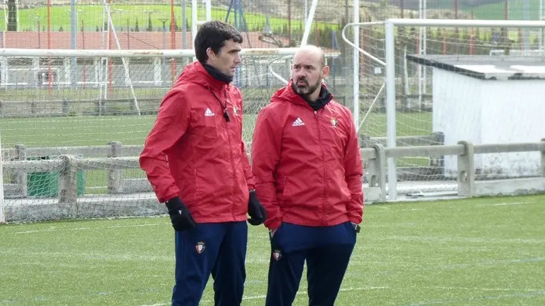 Sergio Amatrian y César Monasterio en Tajonar.