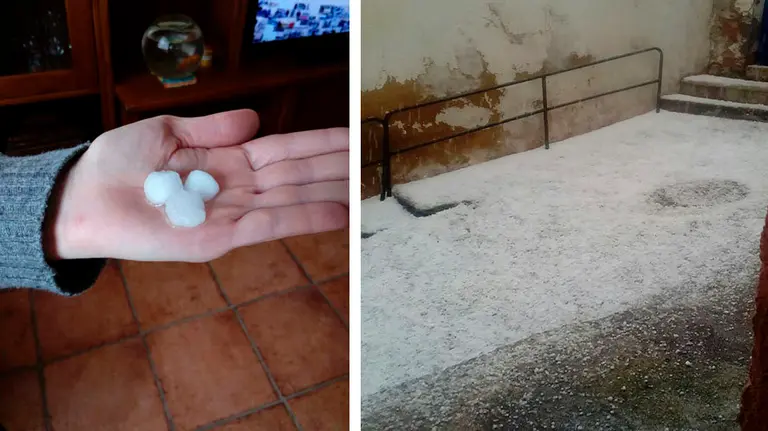 Imagenes de la granizada que ha caído sobre Falces CEDIDA 3